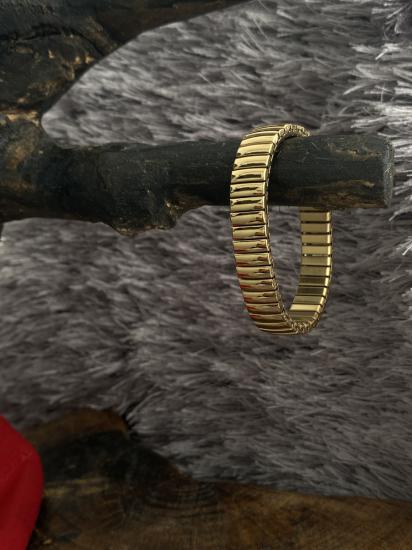 Esneyebilen italyan gold çelik bileklik en 1,2cm