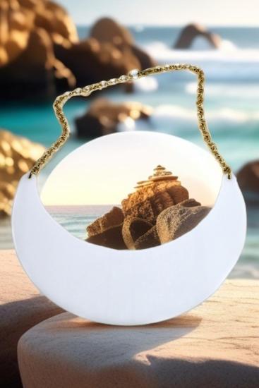 beyaz plaj beach  style özel tasarım kolye