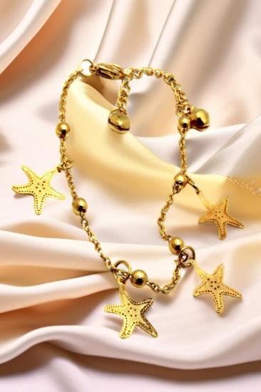 deniz yıldızı gold halhal